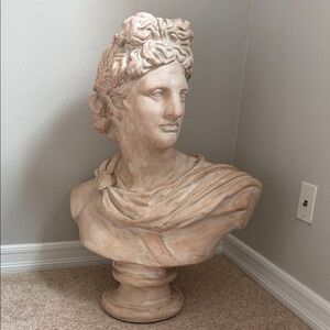 Elegant Tan Bust Sculpture